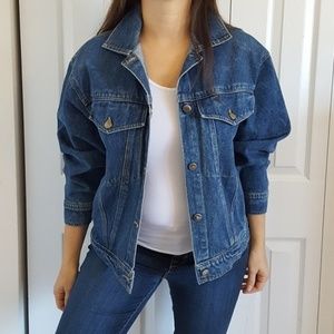 Vintage Oversize Jean Jacket Trucker 